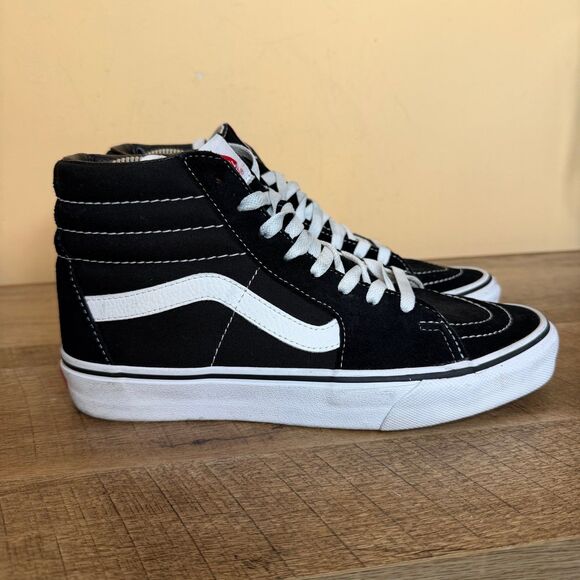 Vans Off The Wall Hi Top Old Skool Pro Black Skateboard Shoes Men 7 women’s 8.5 - Picture 4 of 7